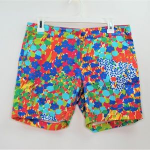 Talbots Shorts Abstract Floral Sz 4 Petite